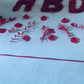 HBD rose petal message