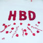 HBD rose petal message
